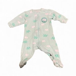 🛑 4/$20 Tuffy Zip Up 3 m Sleeper Pyjamas Baby Blue Boy Girl Clothing Clothes